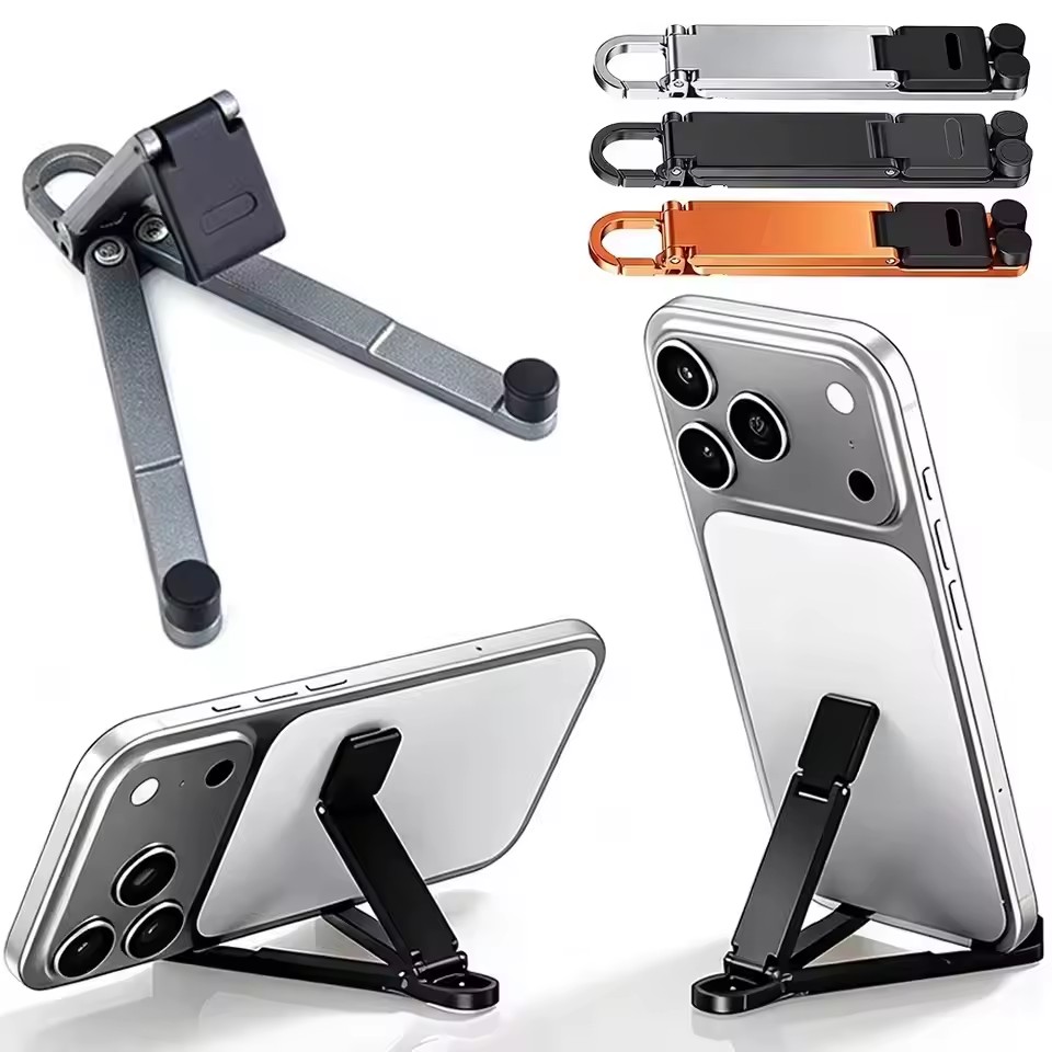 Phone Stands - Foldable Keychain Phone Stand Multi-Angle Adjustable
