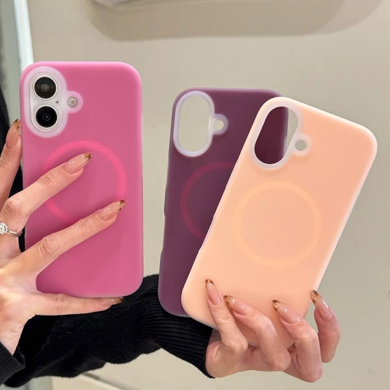 Liquid Silicone Magnetic Phone Case - Liquid Silicone Candy Jelly For Magsafe