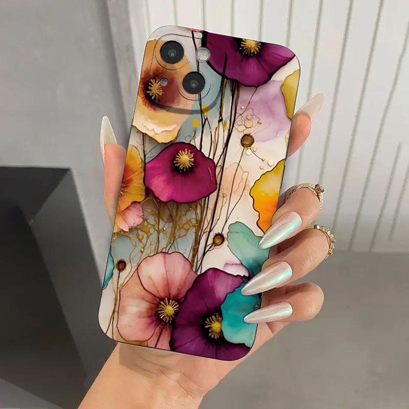 Vintage Floral Pattern Soft Case - Vintage Floral Pattern Soft TPU Protective