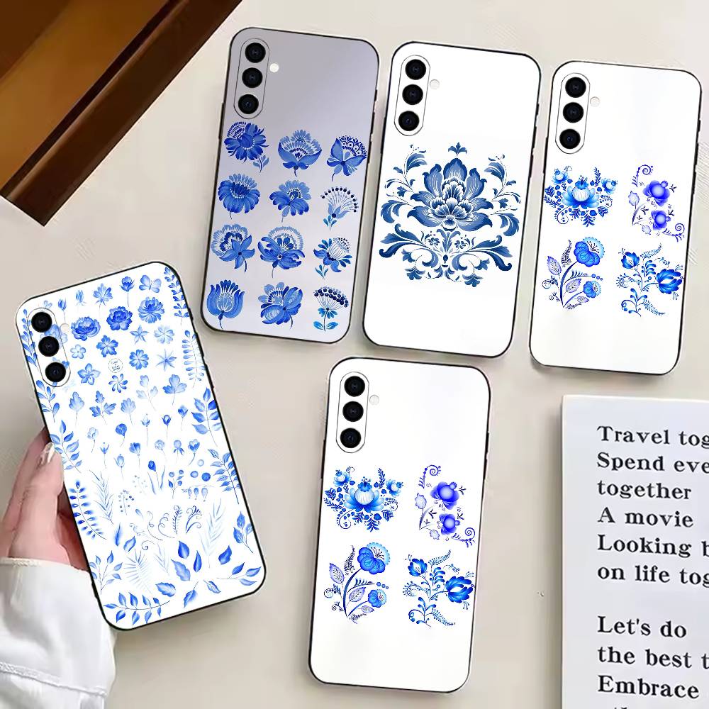 Vintage Floral Pattern Soft Case - v-Vintage Ornament Pattern Phone Case For