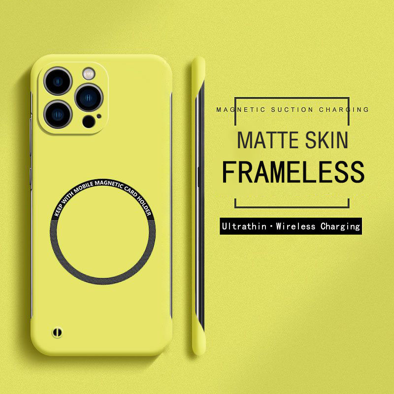 Matte Hard Pc Back Case - Frameless Magnetic For Magsafe Slim Case