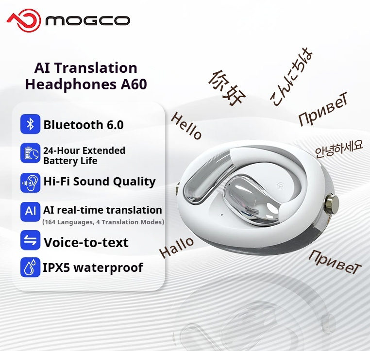 Earphones - A60 Business AI Translator Earbuds 164