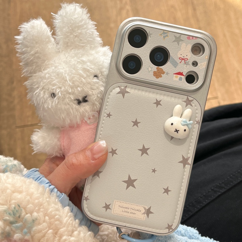 Cute Cartoon Wrist Strap Silicone Case - Luxury Cartoon Cute Star 3D solid