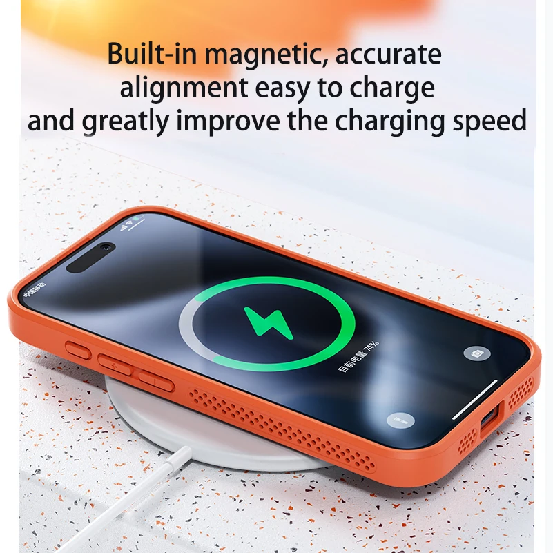 Heat Dissipation Mesh Breathable Case - Cooling Heat Dissipation For Magsafe Magnetic