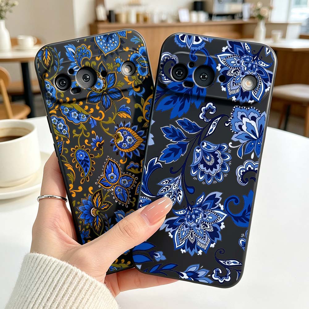 Vintage Floral Pattern Soft Case - Vintage Design Floral Pattern Silicone Cover