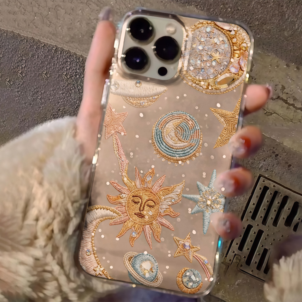 Creativity Stars Moon Clear Gl - Clear Shockproof Bumper Case review and price