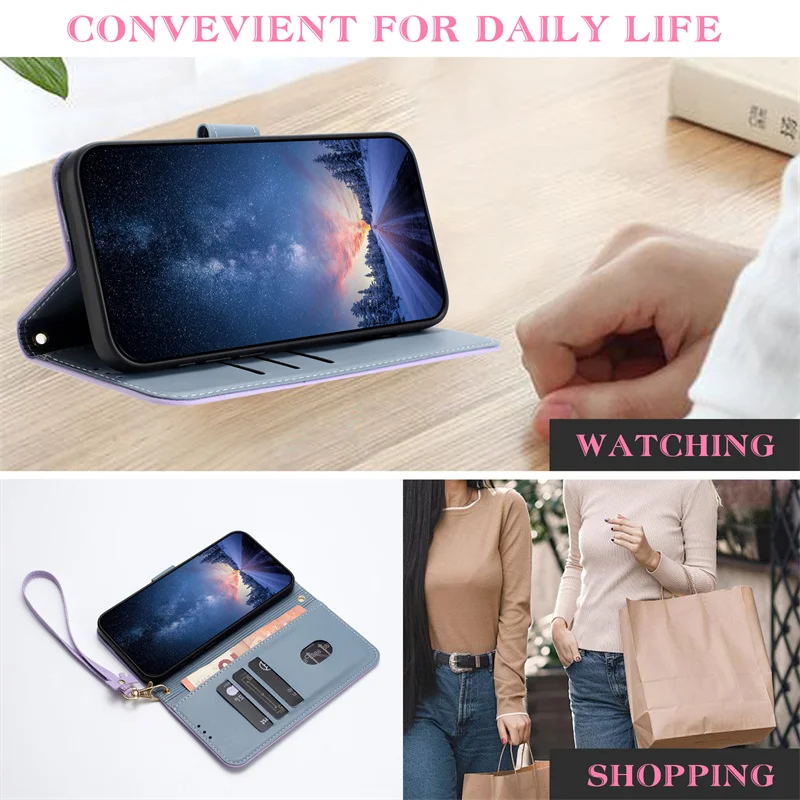 Flip Leather Phone Case For Re - Leather Wallet Card Holder Phone Cover review and price