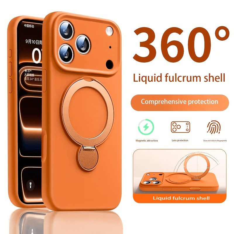 360 Magnetic Stand Liquid Sili - Liquid Silicone Magnetic Phone Case review and price