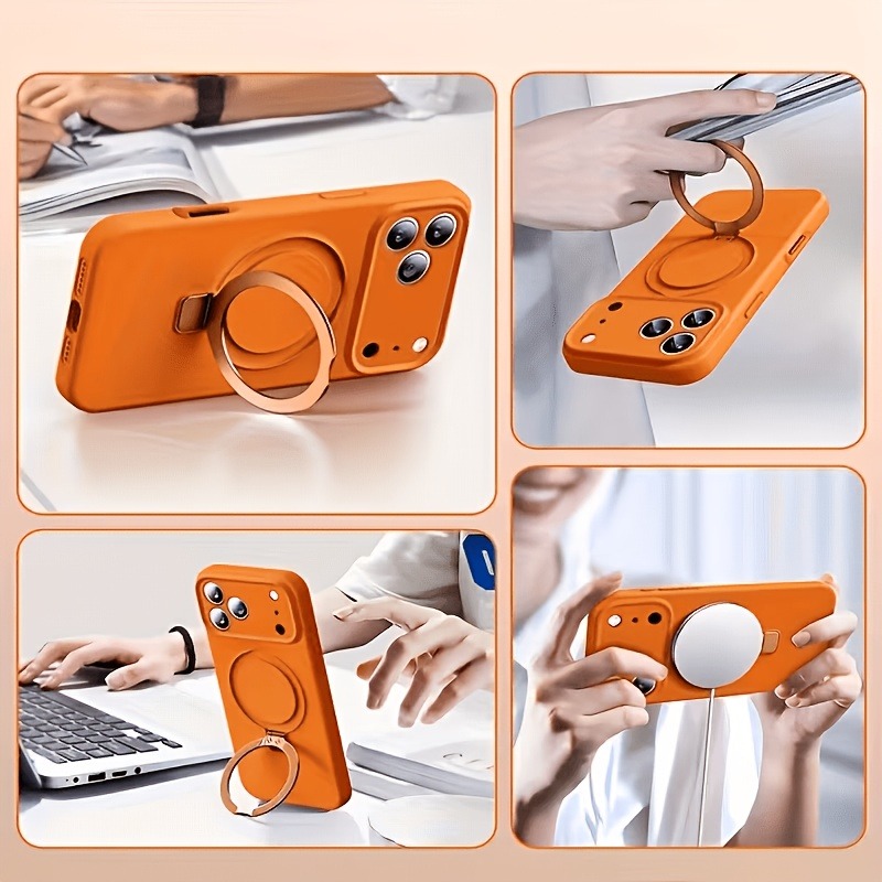 360 Magnetic Stand Liquid Sili - Liquid Silicone Magnetic Phone Case review and price