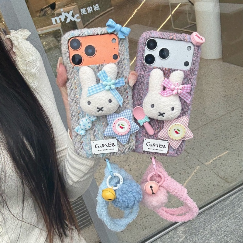 Fashion Ins Cute Cartoon fluf - Cute Cartoon Wrist Strap Silicone Case review and price