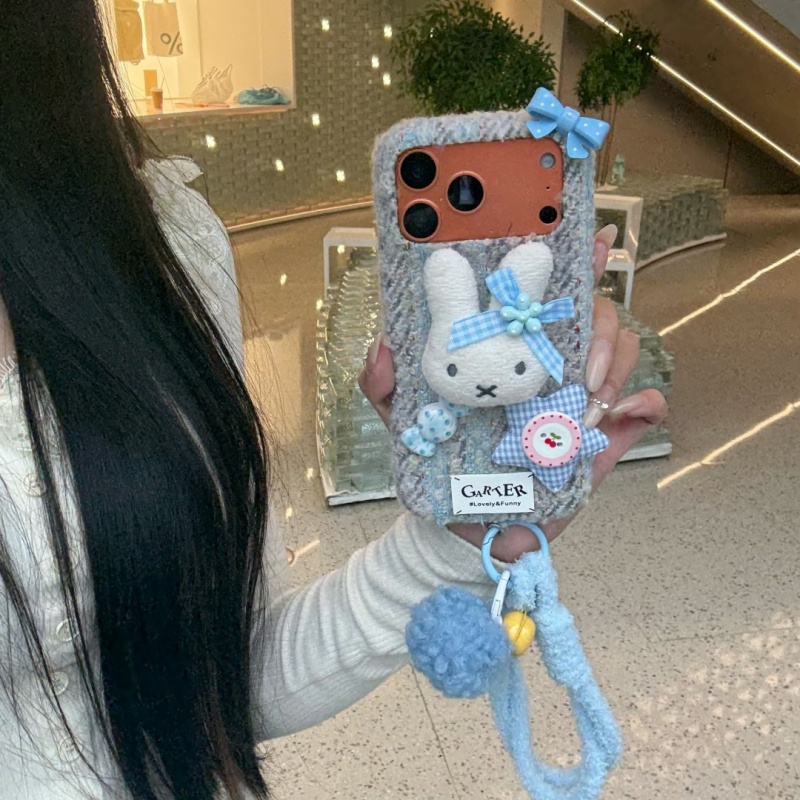 Fashion Ins Cute Cartoon fluf - Cute Cartoon Wrist Strap Silicone Case review and price