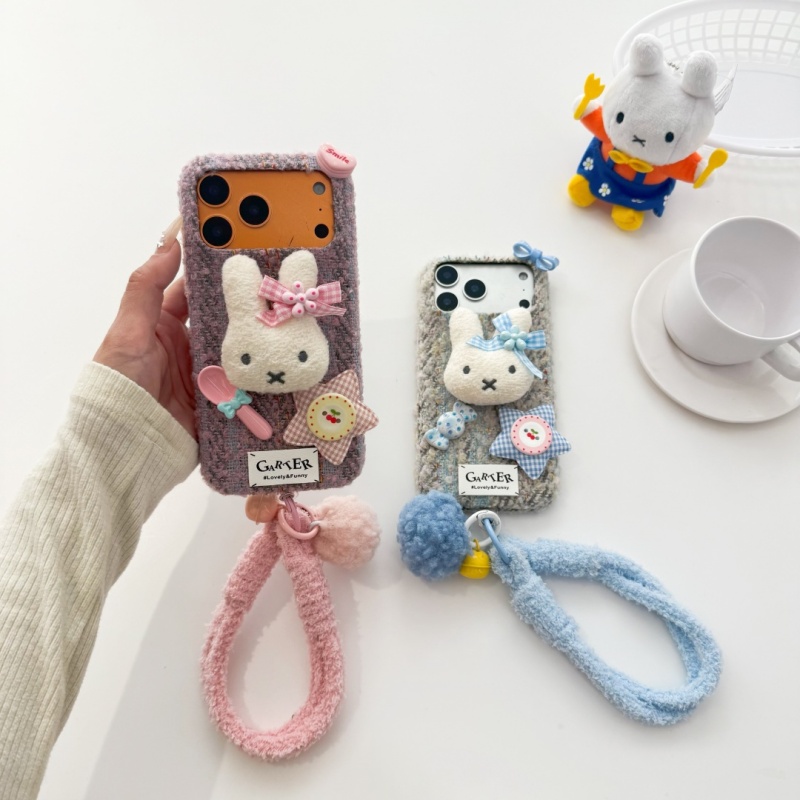 Fashion Ins Cute Cartoon fluf - Cute Cartoon Wrist Strap Silicone Case review and price