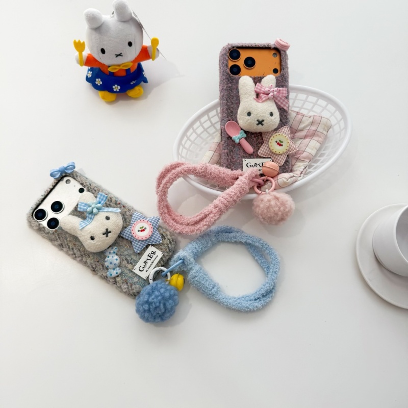 Fashion Ins Cute Cartoon fluf - Cute Cartoon Wrist Strap Silicone Case review and price