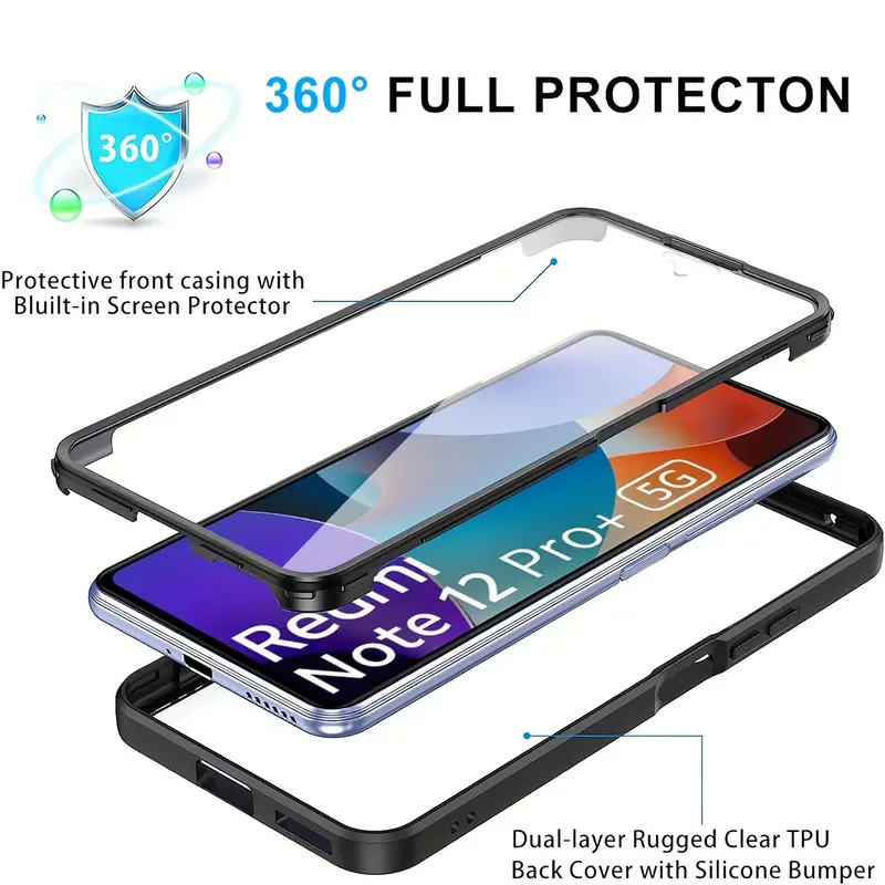 360 Full Body Transparent Case - Heavy Duty 360 Full Body Protective Case review and price
