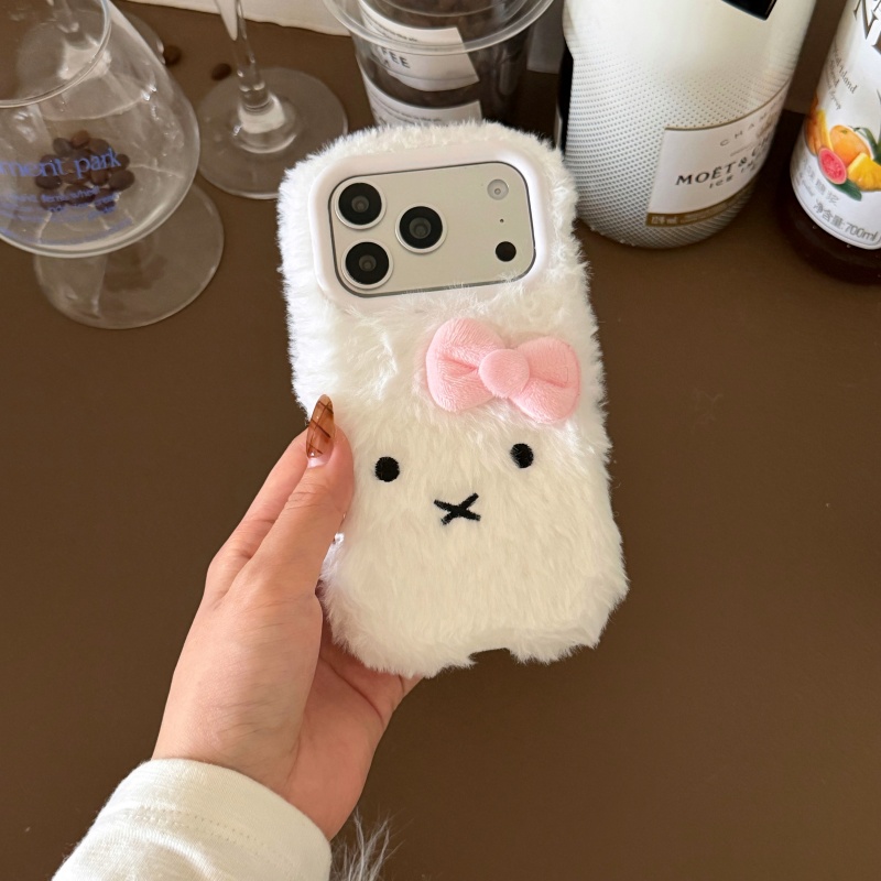 Cute cartoon White Fluffy fur  - Cute Cartoon Wrist Strap Silicone Case review and price