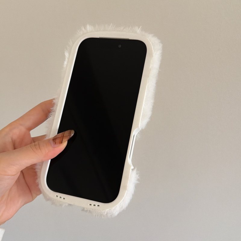 Cute cartoon White Fluffy fur  - Cute Cartoon Wrist Strap Silicone Case review and price