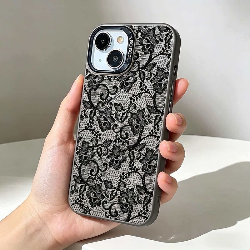 Vintage Black Lace Floral Rose - Vintage Floral Pattern Soft Case review and price