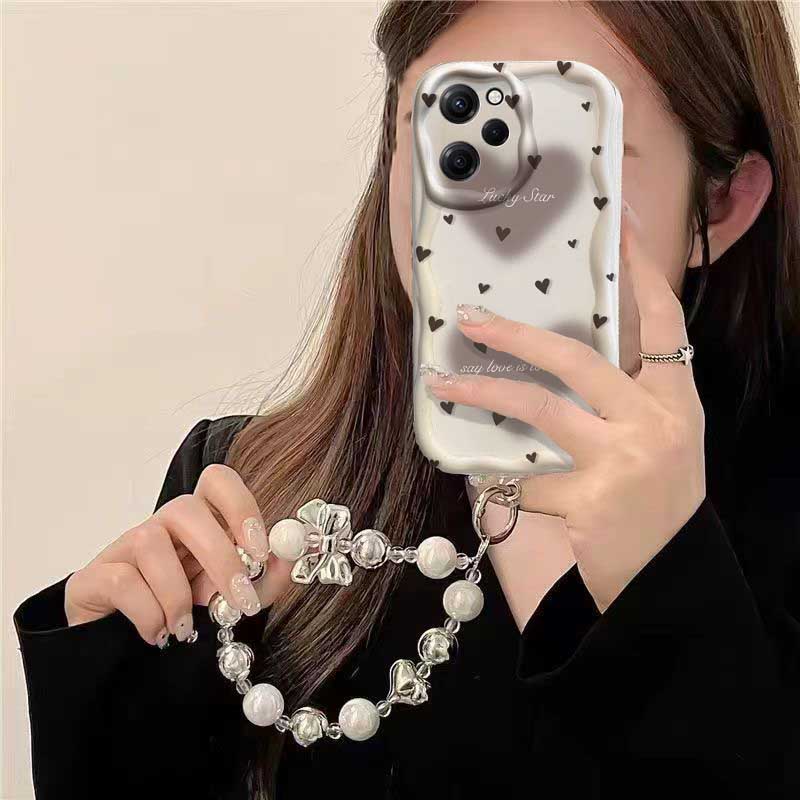 Case For RENO 15 15F 14 PRO 14 - Cute Cartoon Wrist Strap Silicone Case review and price