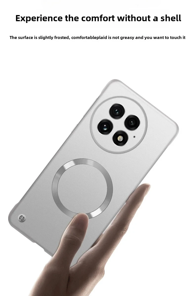 Luxury Ultra Thin Metallic Fra - Ultra Thin Frameless Phone Cover review and price