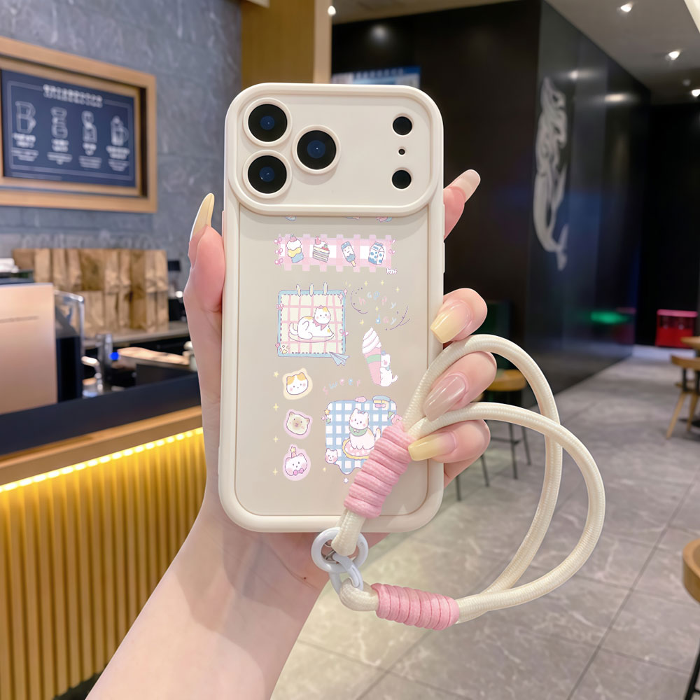 Wrist Strap Cartoon Cute Cat L - Cute Cartoon Wrist Strap Silicone Case review and price