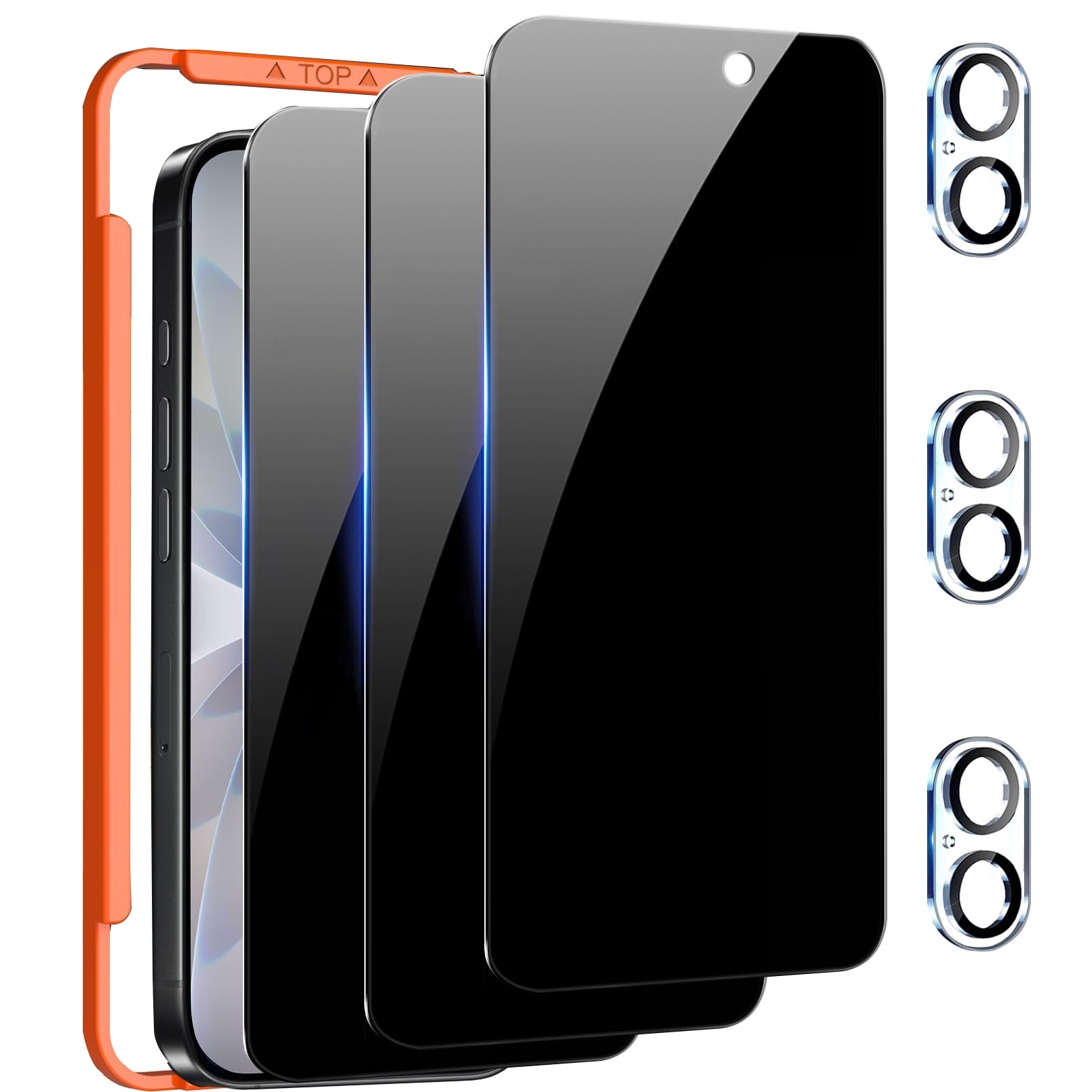 3 Pack Privacy Screen Protecto - Anti Spy Privacy Glass Case review and price