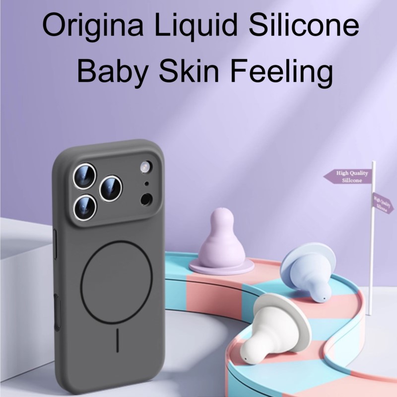Luxury Liquid Silicone Case Fo - Liquid Silicone Magnetic Phone Case review and price
