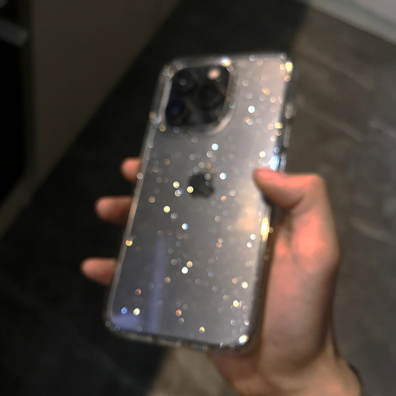 Transparent Simple Glitter Pho - Clear Shockproof Bumper Case review and price
