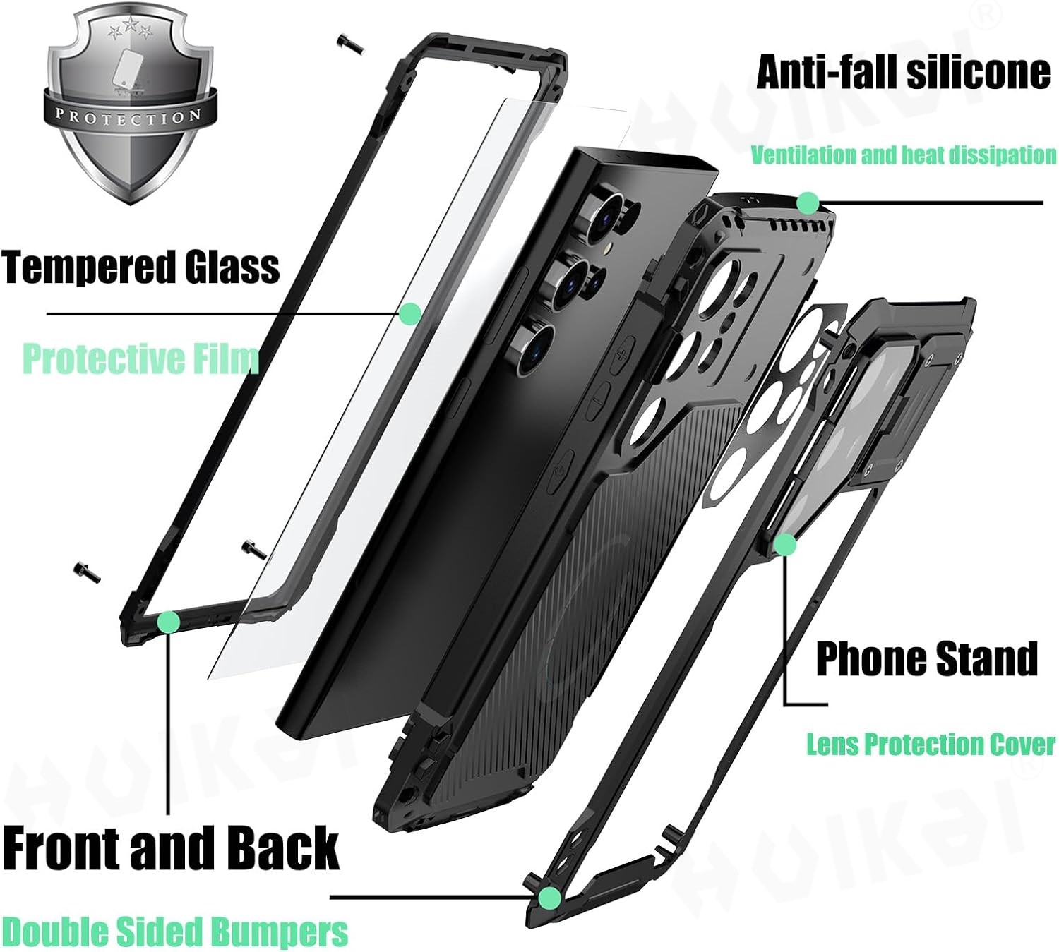 Case For Samsung Galaxy S24 Ul - Heavy Duty 360 Full Body Protective Case review and price