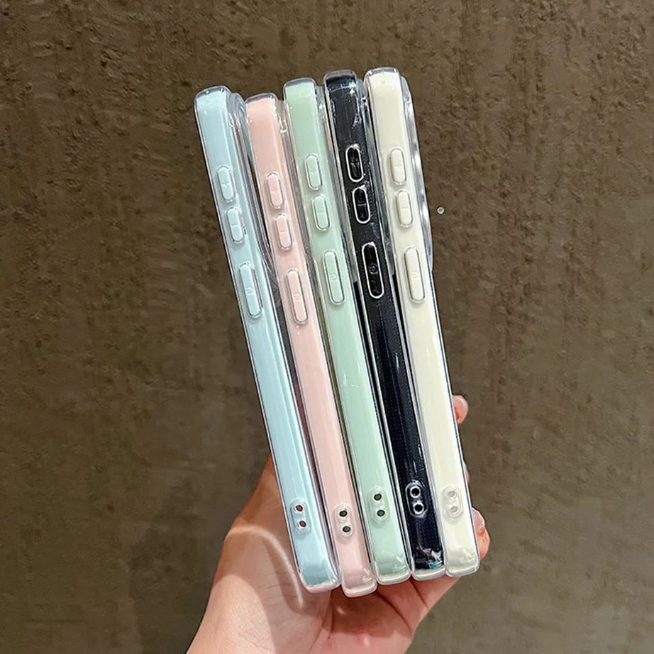 Luxury Candy Color Frame Clear - Clear Shockproof Bumper Case review and price
