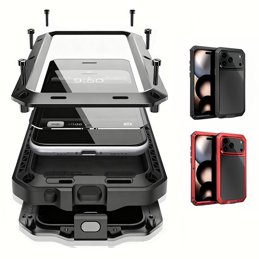 Heavy Duty Metal Armor Phone C - Heavy Duty 360 Full Body Protective Case review and price